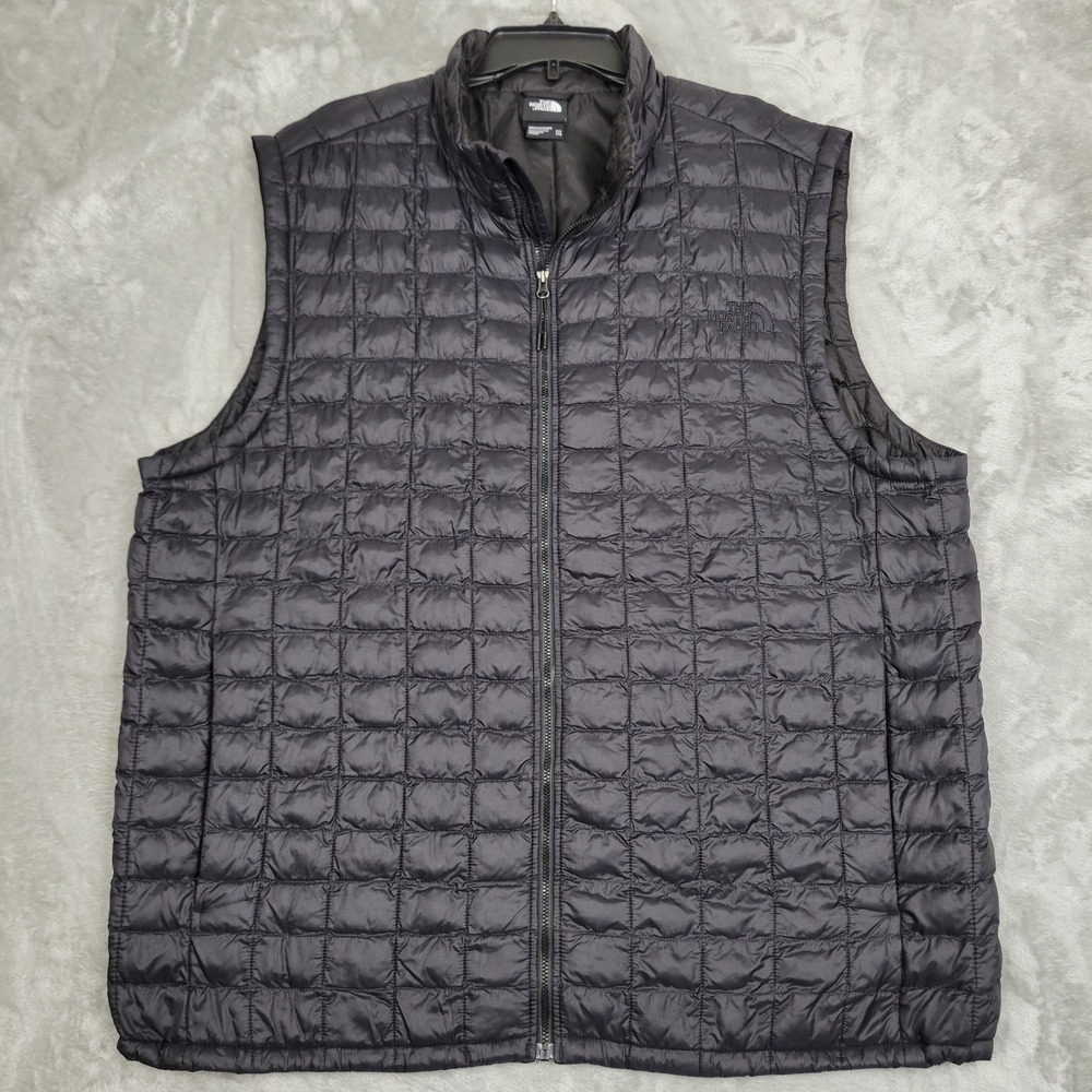 The North Face Thermoball Men's Black 2XL Nylon Quilted Vest Outdoor Fishing